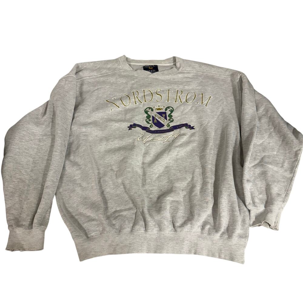 Vintage Nordstrom USA Seattle Washington Sweatshirt Sz Large GALT CREW - READ